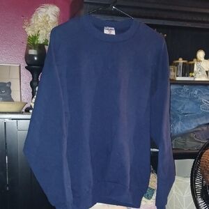 Jerzees Men's Navy Crewneck Sweater